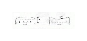 3-3/4 Inch (in) Width and 3-3/4 Inch (in) Length Cable Rack Insulator - Image 2