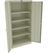 Tennsco 36" x 72" x 18" Welded Storage Cabinet, Champagne/Putty