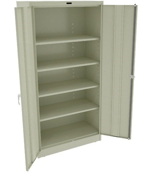 Tennsco 36" x 72" x 18" Welded Storage Cabinet, Champagne/Putty - Image 1