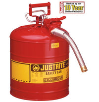 Type II AccuFlow Safety Can - 17-1/2" Height, 5/8" Hose OD