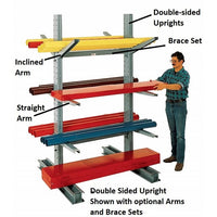 Industrial 1000 Series 7ft Medium-Duty Cantilever Rack