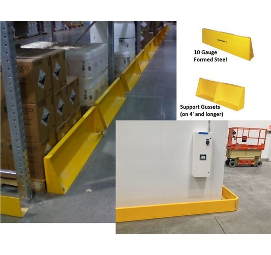 Heavy Duty 2ft Floor Mounted Barrier System for Cantilever Racks - Image 1
