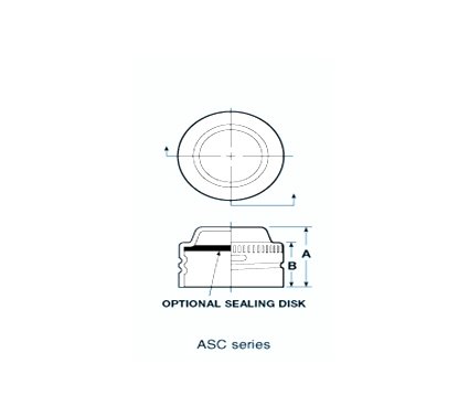 ASC Series Threaded Aluminum Caps for Threaded Flared Fittings - Image 2