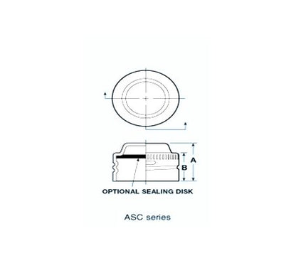 ASC Series Threaded Aluminum Caps for Threaded Flared Fittings - Image 2