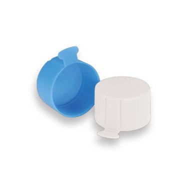 Y Series Tear Tab Caps for NPT Threads | Low-Density Polyethylene, 2in NPT, Blue - Image 1