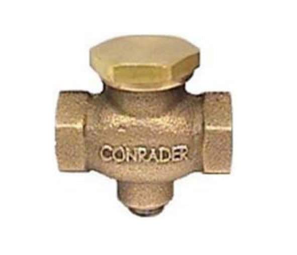 3/4 Inch Cast Brass Horizontal In-line Check Valve - Image 1