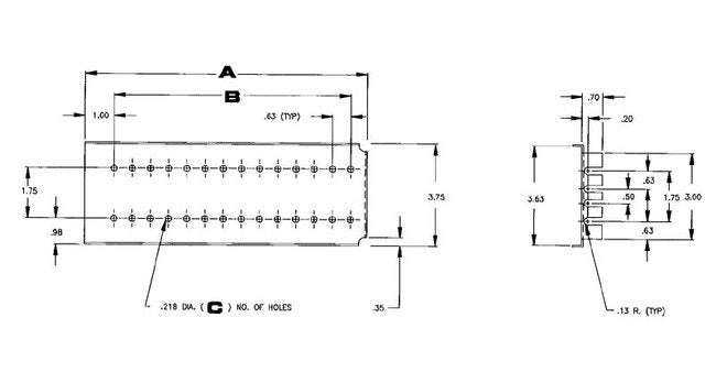 B-810 Wrap Around Bracket for all CTH & CTHR Slides - Image 1