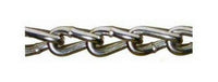 Electro-Galvanized Twist Link Machine Chain - Size 1/0
