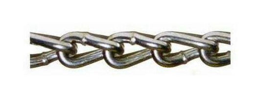 Electro-Galvanized 2 lb Twist Link Machine Chain - Image 1