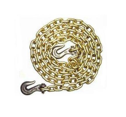 Grade 70 Gold Chromate Tie-Down Chain - 3/8 in. x 25 ft. - Image 1