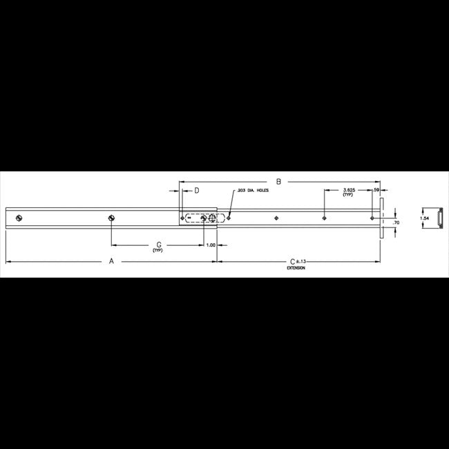 C-649 Two-Section Spacesaving Slide - Image 2