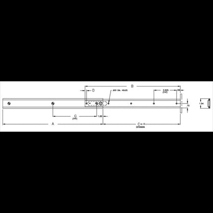 C-649 Two-Section Spacesaving Slide - Image 2