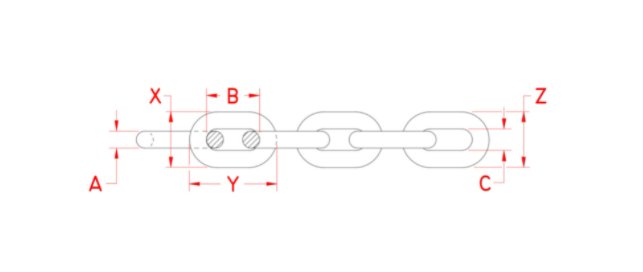 Suncor Stainless Steel 1/2-Inch Economy Import Chain - Image 2