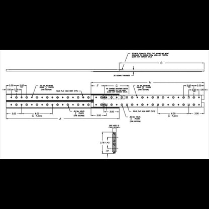 LBS-21-LO Heavy Duty 3/4 Extension with Lock-Out Ball Bearing Slide - Image 2