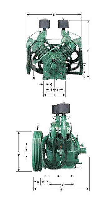 Champion® 5-11/16" Bolt-Down PL-Series Air Compressor - Image 1