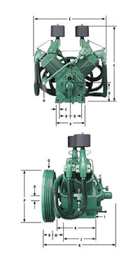Champion® 5-11/16" Bolt-Down PL-Series Air Compressor
