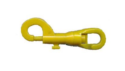 Yellow Plastic Snap Hook, 2-3 Inches - Image 1