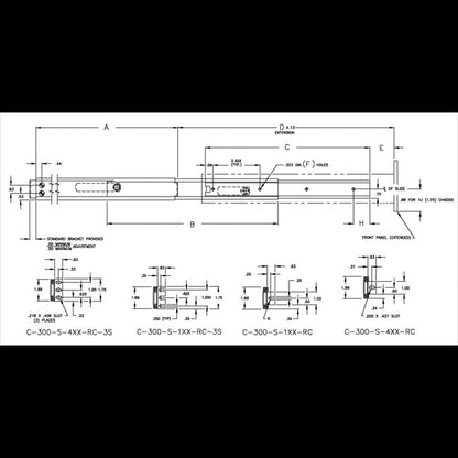 C-300 Rev C Non Pivoting Slide - Image 2
