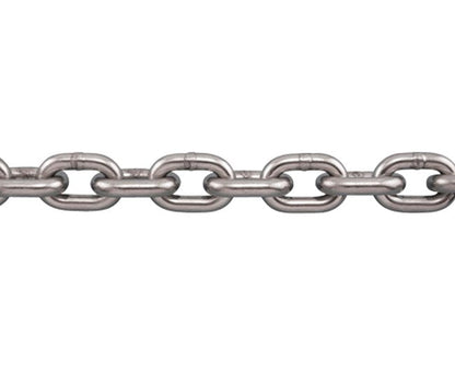 SuncorÃ‚Â® Stainless 1/4 Inch S5 Grade 50 Lifting Chain - 316L Stainless Steel - Image 1