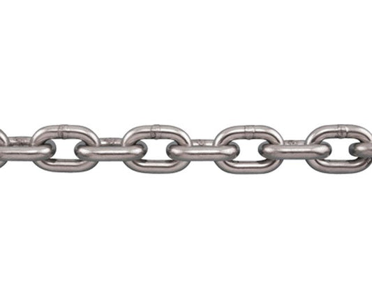 SuncorÃ‚Â® Stainless 1/4 Inch S5 Grade 50 Lifting Chain - 316L Stainless Steel - Image 1