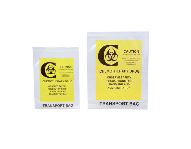 9 in Chemotherapy Drug Transport Zipper Bag - Image 1
