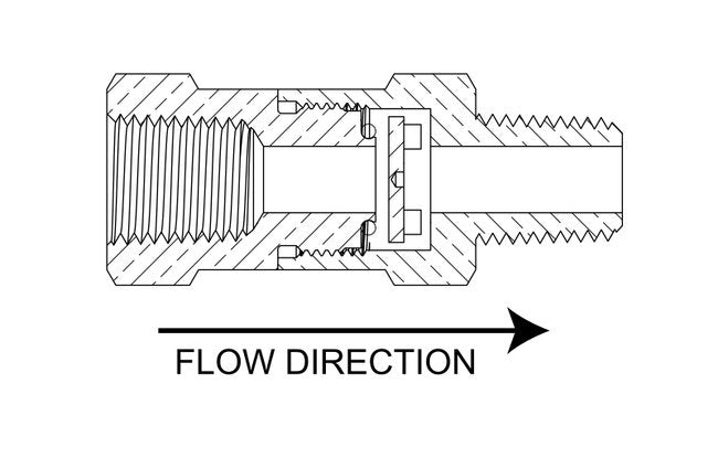 Disk Type Check Valves - 1/4" NPT Connection, Brass/Stainless Steel, Type GOC - Image 3