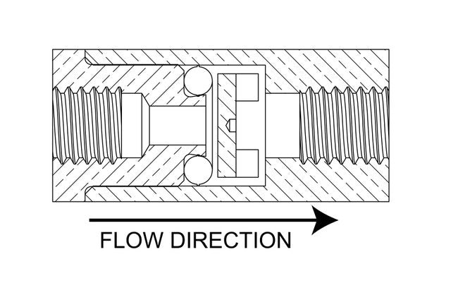 Disk Type Check Valves with 10-32 UNF Connection & Coupling Adapter - Image 3