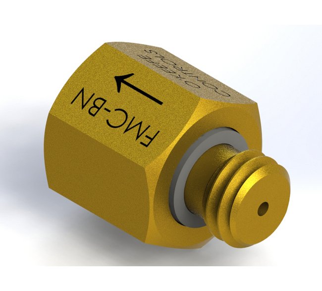 Brass Ball Type Check Valve, NPT Connection - 10-32 UNF - Image 1