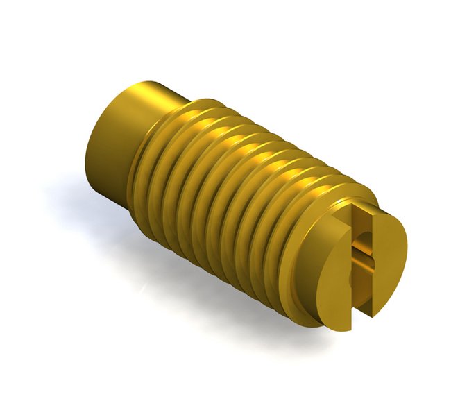 Brass Threaded Insert Check Valve with Viton Seal - Image 1