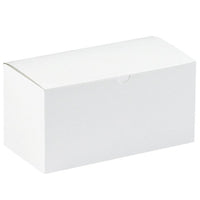 White Fiberboard Gift Box - 9x4.5x4.5 in