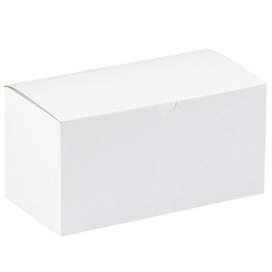 White Fiberboard Gift Box - 9x4.5x4.5 in - Image 1