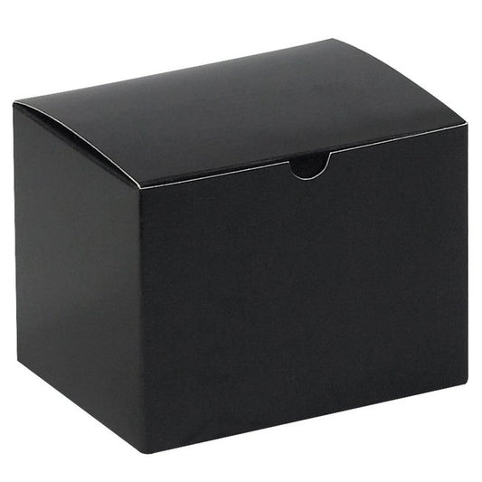 6-Inch Gloss Black Gift Box (Pack of 100) - Image 1