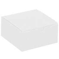 4x4x2 White Chipboard Gift Box
