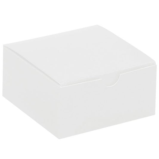 4x4x2 White Chipboard Gift Box - Image 1