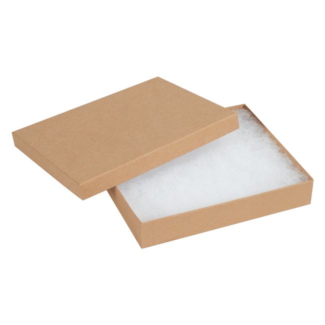 Alpha Kraft Jewelry Box - 6x5x1 Inches - Image 1