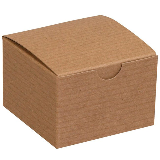 Alpha Kraft Gift Box - 3x3x2 Inches - Image 1