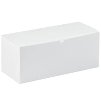 15x7x7 Gift Box - White Fiberboard - Pack of 50 - Alpha Packaging, Inc.