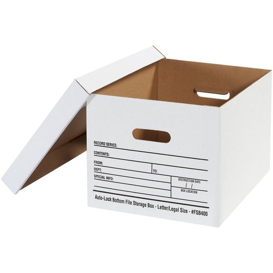 Auto-Lock Bottom File Storage Box - 15x12x10 inches - Image 1