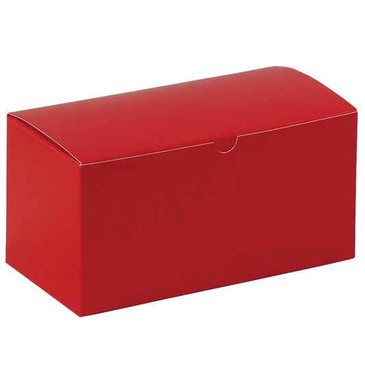 9x4.5x4.5 Holiday Red Chipboard Carton Gift Box - Image 1