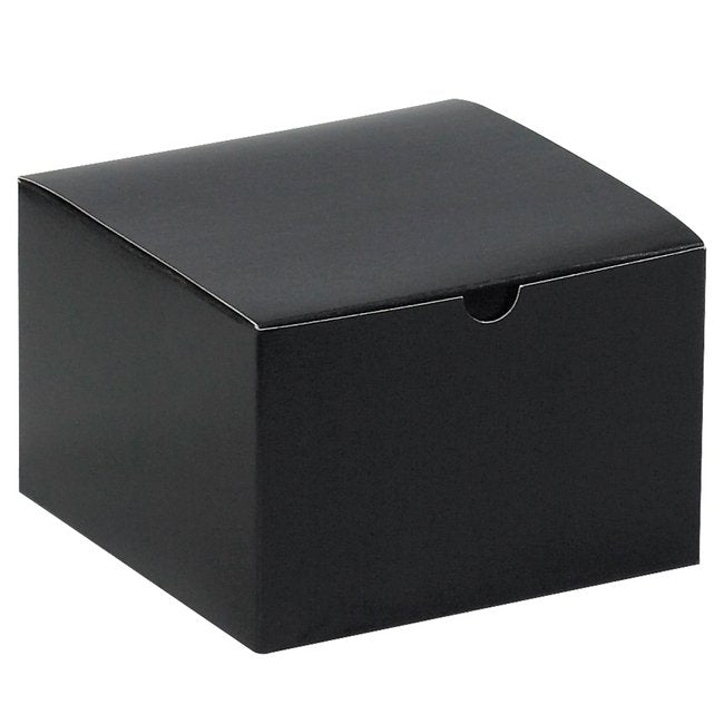 Alpha Packaging, Inc. 6x6x4 Black Gloss Gift Box - Image 1