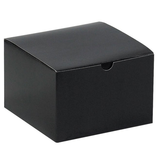 Alpha Packaging, Inc. 6x6x4 Black Gloss Gift Box - Image 1