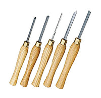 Proxxon 5 Piece High-Speed Steel Chisel Set for Precision Turning