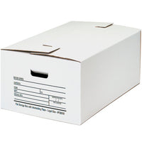24x15x10 Interlocking Flap File Storage Box - Case of 12