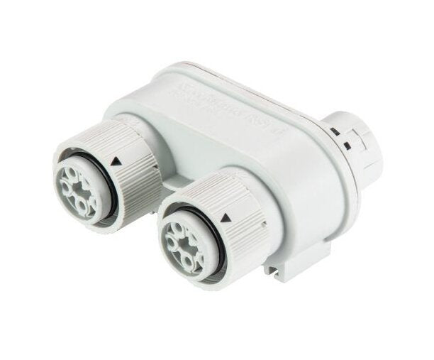 Wieland 5-Pole Distributor Block - Turquoise Blue Color Coding - Image 2