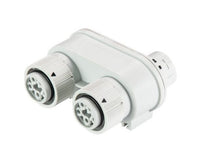 Wieland 5-Pole Distributor Block - Turquoise Blue Color Coding