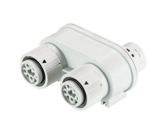 Wieland 5-Pole Distributor Block - Turquoise Blue Color Coding - Image 2