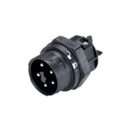 Wieland RST16I5 Male Device Connectors, Light Gray, 5 Poles