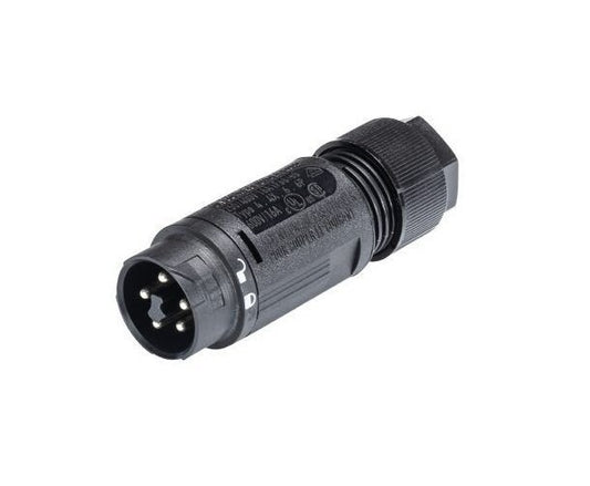 Wieland 5-Pole Black Male Electrical Connector - 16A - Image 1