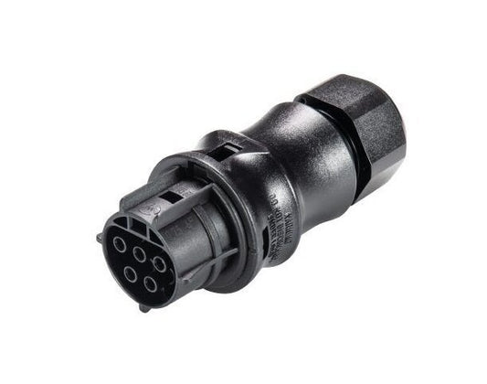 Wieland RST20I5S B1 ZR2 SW Circular Connector - 20A, Female, IP69 Rated - Image 1