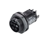Wieland Black RST20I4 Female Device Connector, Straight Angle Plug